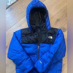 North Face Boys Reversible Down Puffer Jacket Size 8
